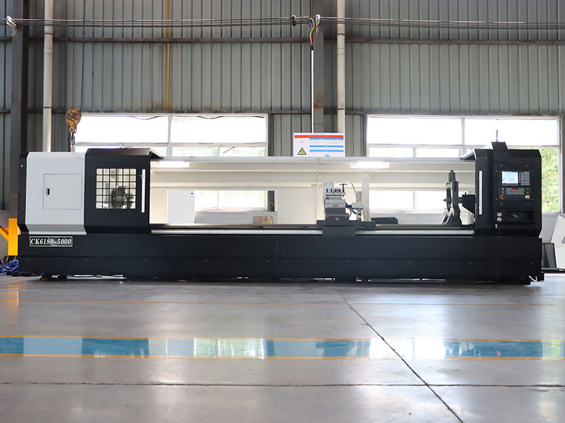 客户定制CK6180-5000卧式双头车床加工短圆柱工件已发货