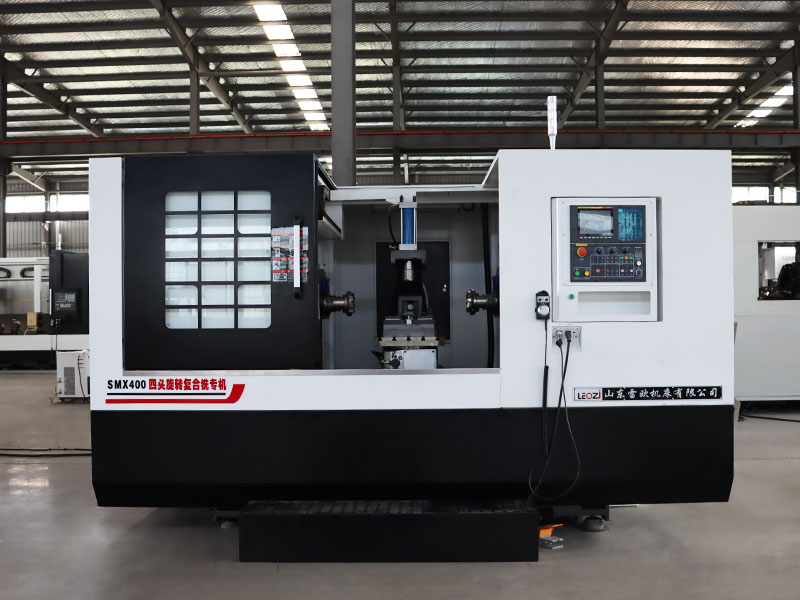 加工工件长度范围130-400mm-四轴旋转可打孔、铣面数控铣打机